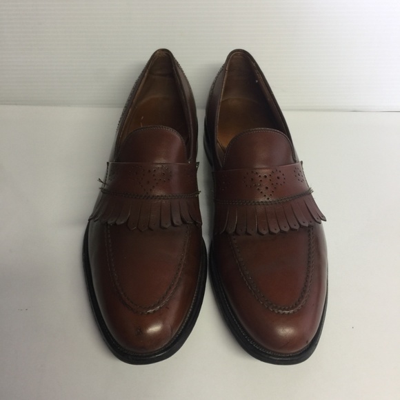 Allen Edmonds Size 10.5 B Brown Kiltie Loafers